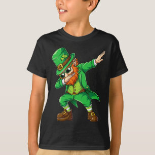 Dabbing Leprechaun Funny Gifts Men Kids Boys St Pa T-Shirt