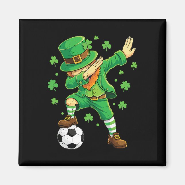 Dabbing Leprechaun Funny Irish Boy St Patricks Day Magnet (Front)