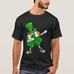 Dabbing Leprechaun Shamrock St Patrick s Day Boys  T-Shirt