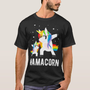 Dabbing Mamacorn, Funny Unicorn Lover Tee for Mom 
