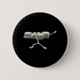 Dabbing Marching Tenor Drums Marching Band 2 Inch Round Button