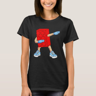 Dabbing Master Builder Building Block Bricks T-Shirt