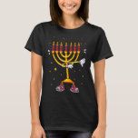 Dabbing Menorah Hanukkah Dancing Jewish Holiday Ch T-Shirt<br><div class="desc">Dabbing Menorah Hanukkah Dancing Jewish Holiday Chanukah</div>