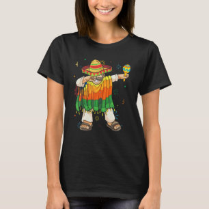 Dabbing Mexican Poncho Cinco De Mayo Boys Men Somb T-Shirt