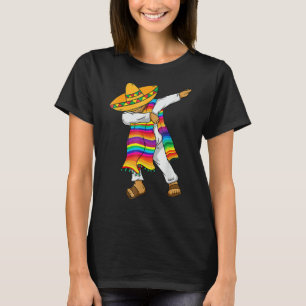 Dabbing Mexican Poncho Cinco De Mayo Costume Tee