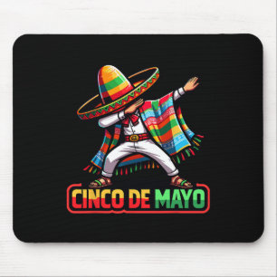Dabbing Mexican Poncho Cinco De Mayo Fiesta 1 Mouse Pad