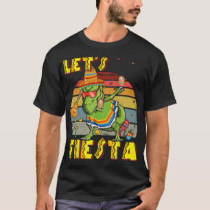 Dabbing Mexican Poncho Cinco De Mayo Funny Vintage T-Shirt