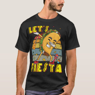 Dabbing Mexican Poncho Cinco De Mayo Funny Vintage T-Shirt