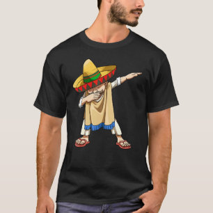 Dabbing Mexican Poncho Sombrero Dab T-Shirt