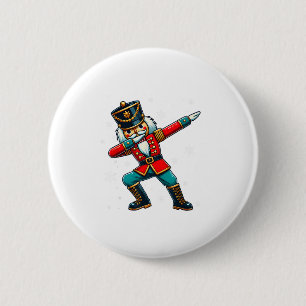 Dabbing Nutcracker Christmas Costume Matching Fami 2 Inch Round Button