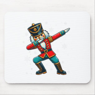 Dabbing Nutcracker Christmas Costume Matching Fami Mouse Pad