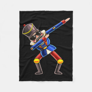 Dabbing Nutcracker Christmas Costume Nutcracker Gi Fleece Blanket