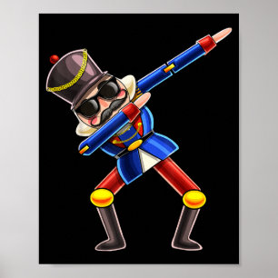 Dabbing Nutcracker Christmas Costume Nutcracker Gi Poster