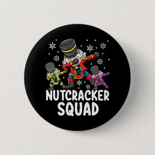 Dabbing Nutcracker Cousin Squad Funny Matching 2 Inch Round Button