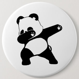 Dabbing Panda  6 Inch Round Button