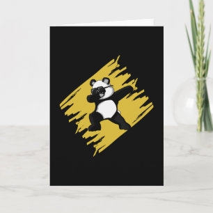 Dabbing Panda Bear Cute Animal Funny Love Gift Card
