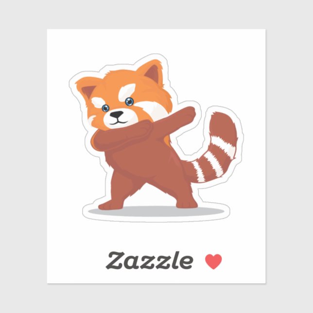 Dabbing Panda - Cute Kawaii Dabbing Red Panda Gift (Sheet)
