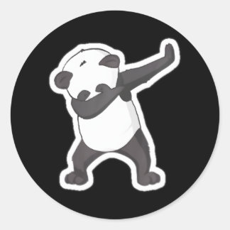 Dabbing Panda Dab Classic Round Sticker