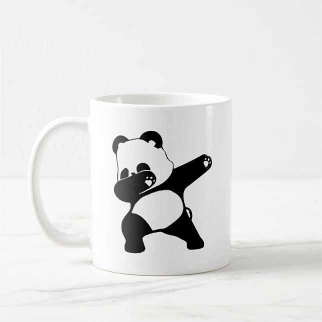 Dabbing Panda, Funny Panda dab dance  Coffee Mug (Left)