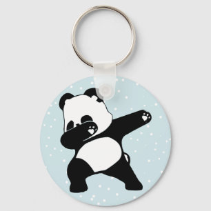Dabbing Panda, , Funny Panda dab dance Keychain
