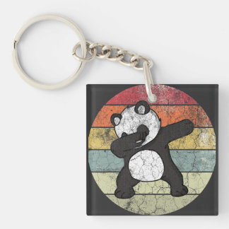 Dabbing Panda, Funny Panda Keychain