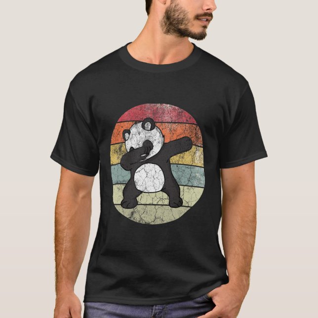 Dabbing Panda, Funny Panda T-Shirt (Front)