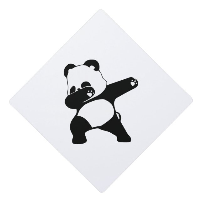 Dabbing Panda  Graduation Cap Topper (Front)