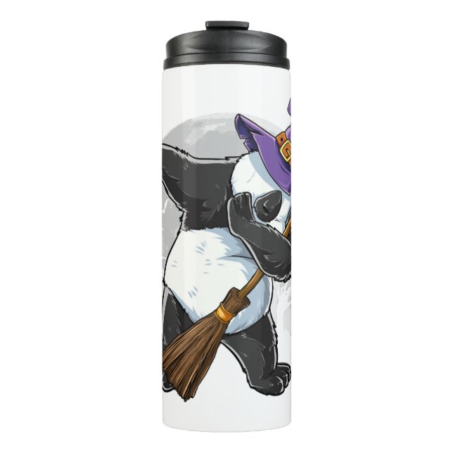 Dabbing Panda Halloween Shirts, Halloween 2021 Thermal Tumbler (Front)