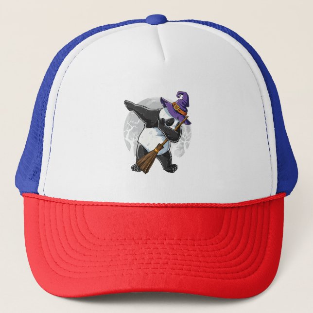 Dabbing Panda Halloween Shirts, Halloween 2021 Trucker Hat (Front)