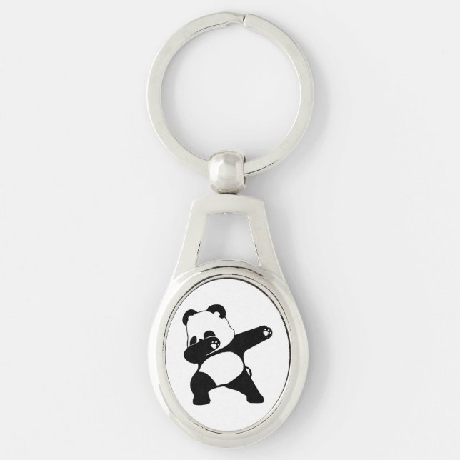 Dabbing Panda  Keychain (Front)