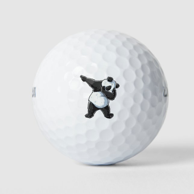 Dabbing Panda Print Dab Bear Dance Men Women Kids Golf Balls (Front)