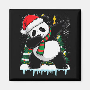 Dabbing Panda Santa Christmas Kids Boys Men Xmas B Magnet