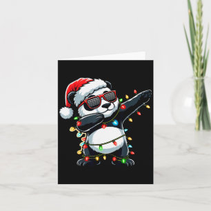 Dabbing Panda Xmas For Kids Boys Girl Panda Lover  Card