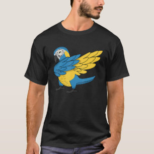 Dabbing Parrot I  Blue throated Macaw T-Shirt