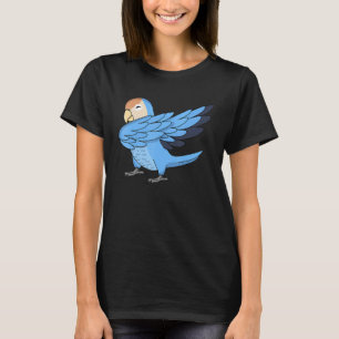 Dabbing Parrot I  Peach faced Blue Lovebird T-Shirt