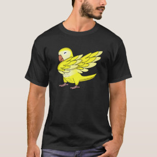 Dabbing Parrot I Yellow Lutino Monk Parakeet Quake T-Shirt