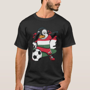 Dabbing Penguin Hungary Soccer Fans Jersey Footbal T-Shirt