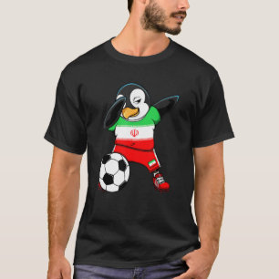 Dabbing Penguin Iran Soccer Fans Jersey Football S T-Shirt