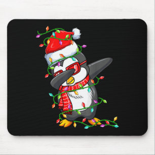 Dabbing Penguin Wearing Santa Hat - Penguin Lover  Mouse Pad