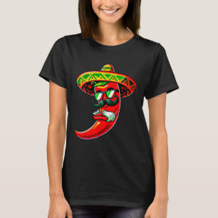 Dabbing Pepper Cinco De Mayo Mexican Pride Hot Jal T-Shirt