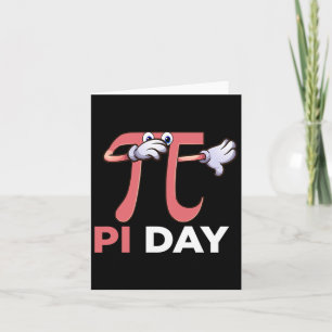 Dabbing Pi Math Science Stem Gift 3.14 Pi Day Card
