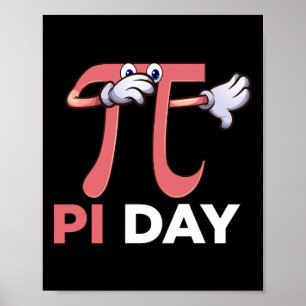 Dabbing Pi Math Science Stem Gift 3.14 Pi Day  Poster