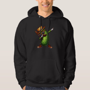 Dabbing Pickle Dancing Funny Pickle Design For Men Hoodie