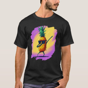 Dabbing Pineapple Aloha Sunglasses Beach Dance Haw T-Shirt