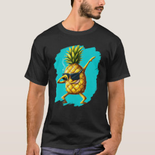 Dabbing Pineapple Aloha Sunglasses Beach Dance Haw T-Shirt