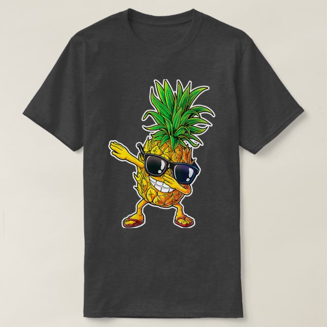 Dabbing Pineapple Sunglasses Aloha 2 T-Shirt (Design Front)
