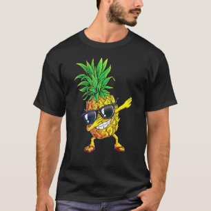 Dabbing Pineapple Sunglasses Aloha Beaches Hawaii T-Shirt