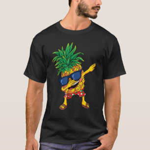 Dabbing Pineapple Sunglasses Aloha Beaches Hawaii T-Shirt