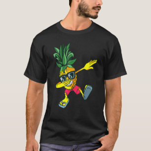 Dabbing Pineapple Sunglasses Funny Pineapple Summe T-Shirt