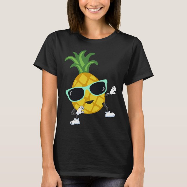 Dabbing pineapple sunglasses pool party for men wo T-Shirt (Front)